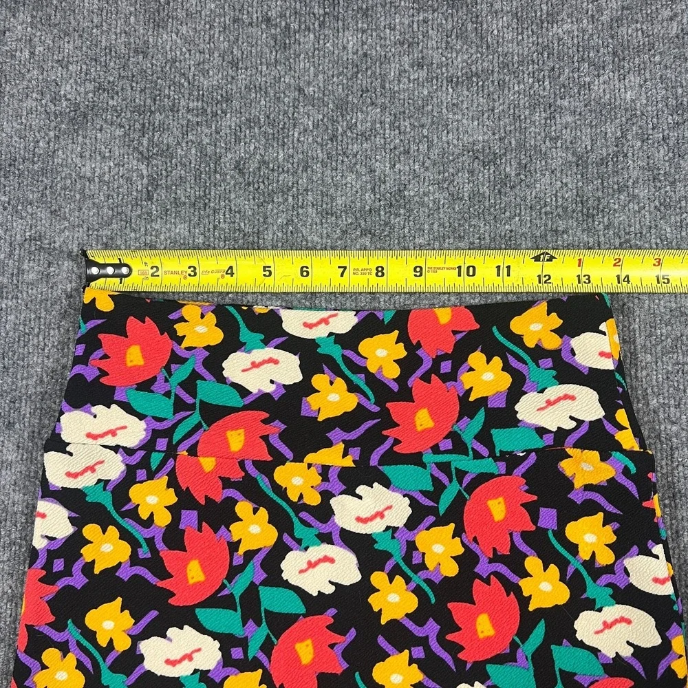 Lularoe‎ Pencil Skirt Womens Small Multicolor Floral Stretch Knee Length Office
